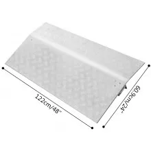 Placa de muelle de camión de mano de aluminio portátil Capacidad de carga de 5200 lb 24 "x 48