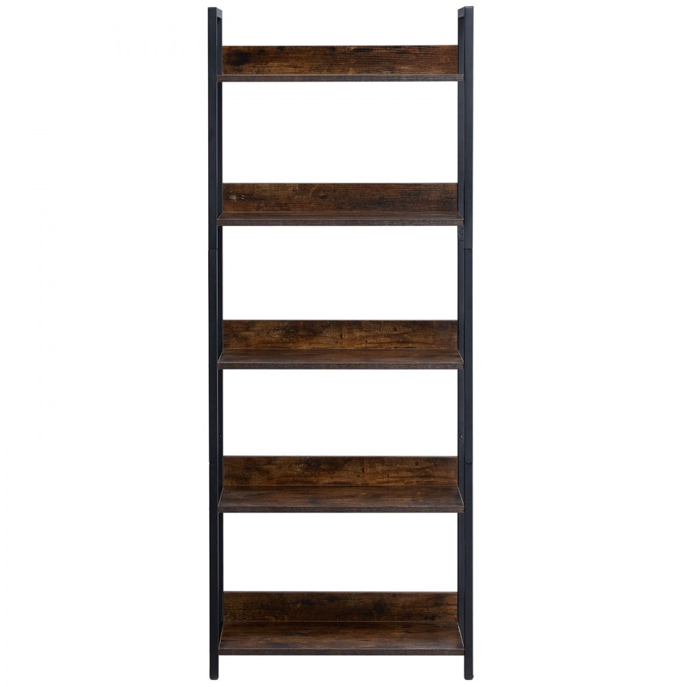 VEVOR Estantería de Metal de 600 x 300 x 1540 mm, Estantería Industrial de 5 Niveles, Estantería Rústica Vintage de Almacenamiento con Estantes Abiertos para Sala de Estar, Dormitorio y Oficina