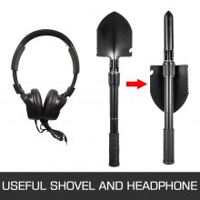 VEVOR Detector de Metales Disco Impermeable Excavadora de Oro para Auriculares
