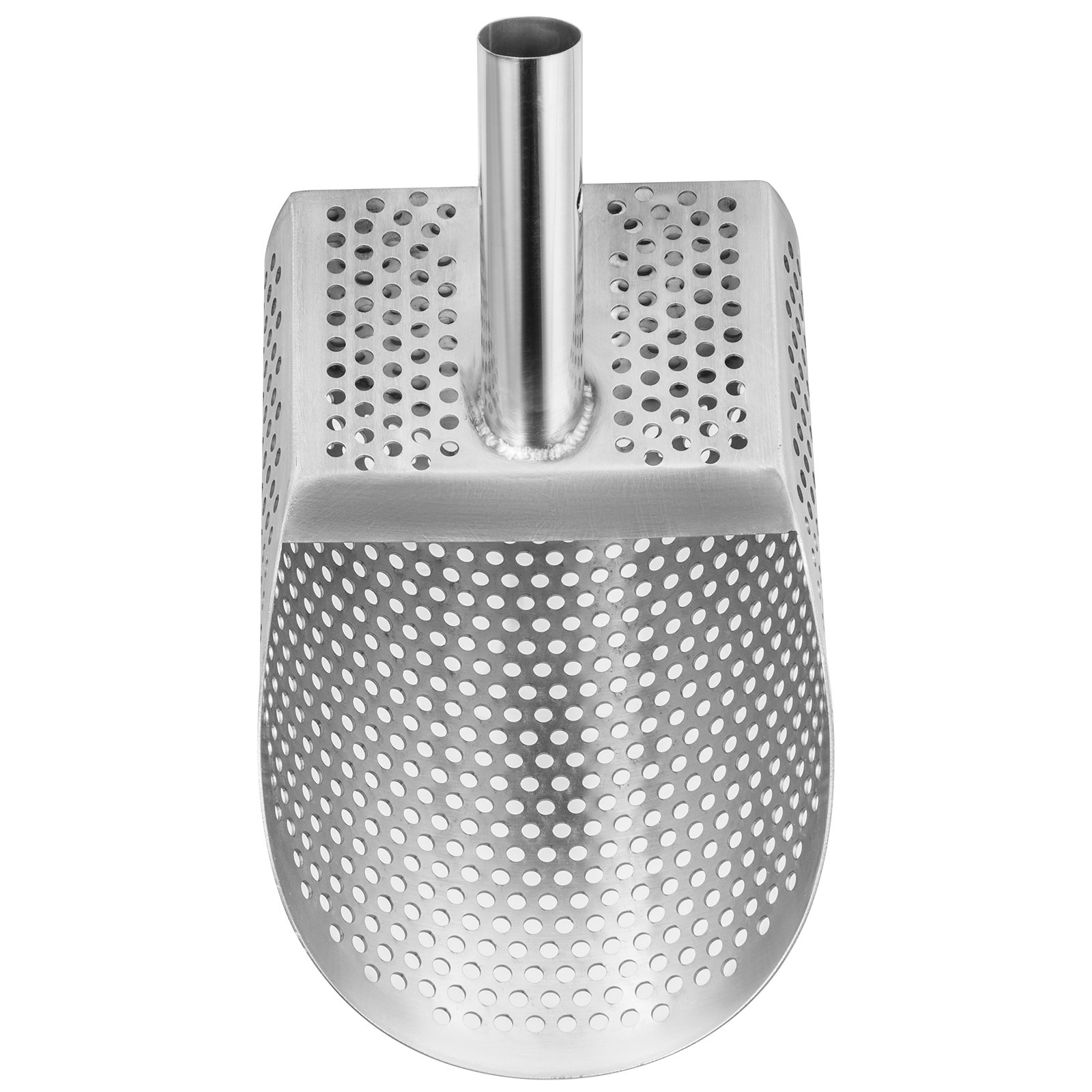 VEVOR Pala para detector de metales para arena, pala para detección de metales de acero inoxidable, pala para detector de metales para playa con orificio de 10 mm, pala para detector de metales para playa con orificio de 10 mm, acero inoxidable ligero resistente de 2 mm, para detección de metales y búsqueda de tesoros
