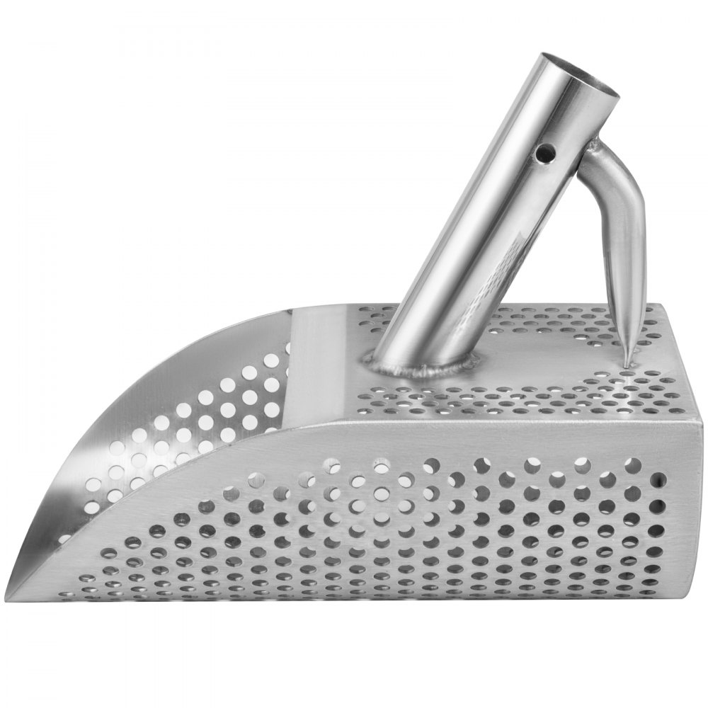 Pala de arena para detector de metales VEVOR con mango y cuerpo de metal perforado