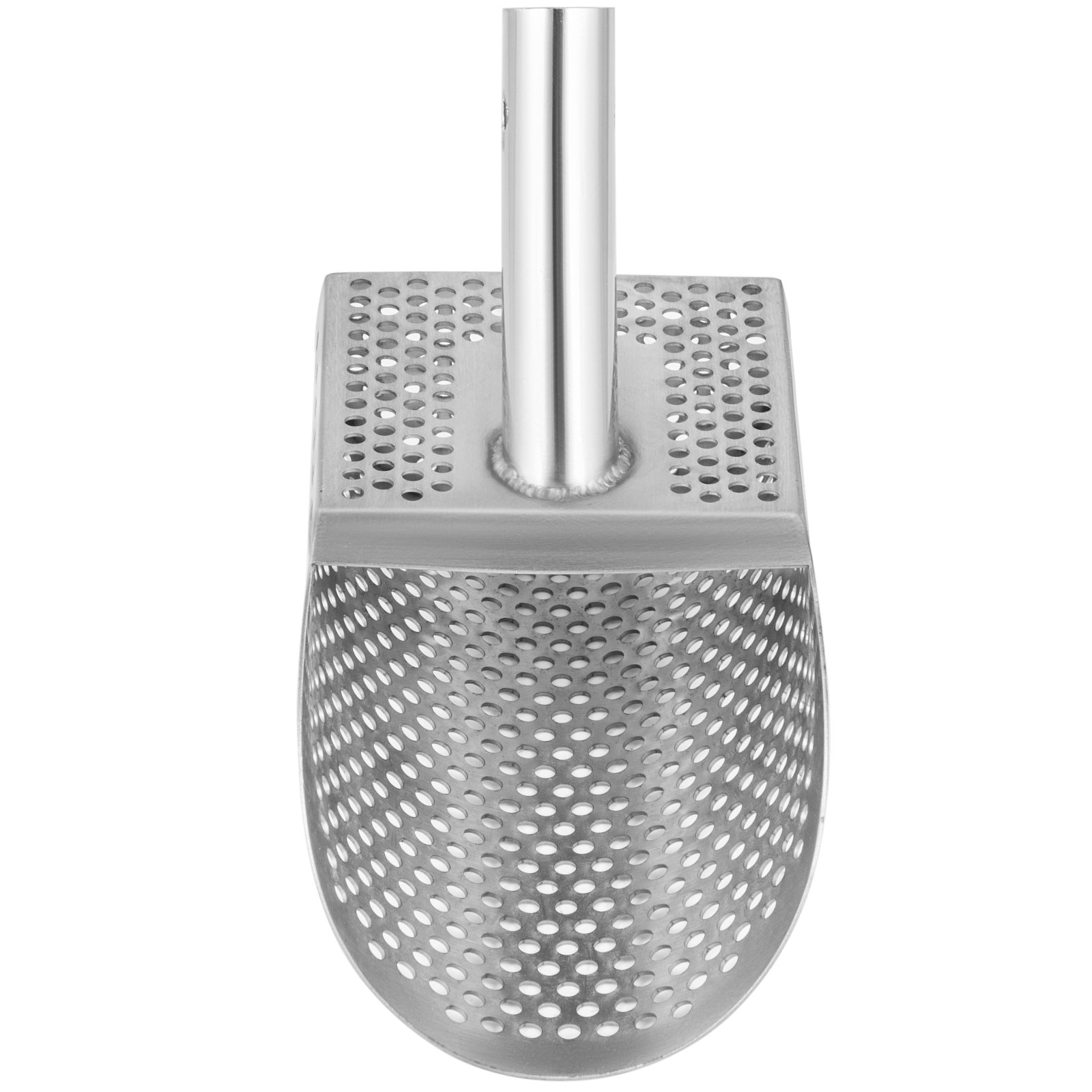 Pala de arena para detector de metales VEVOR con diseño de pala de acero inoxidable perforada