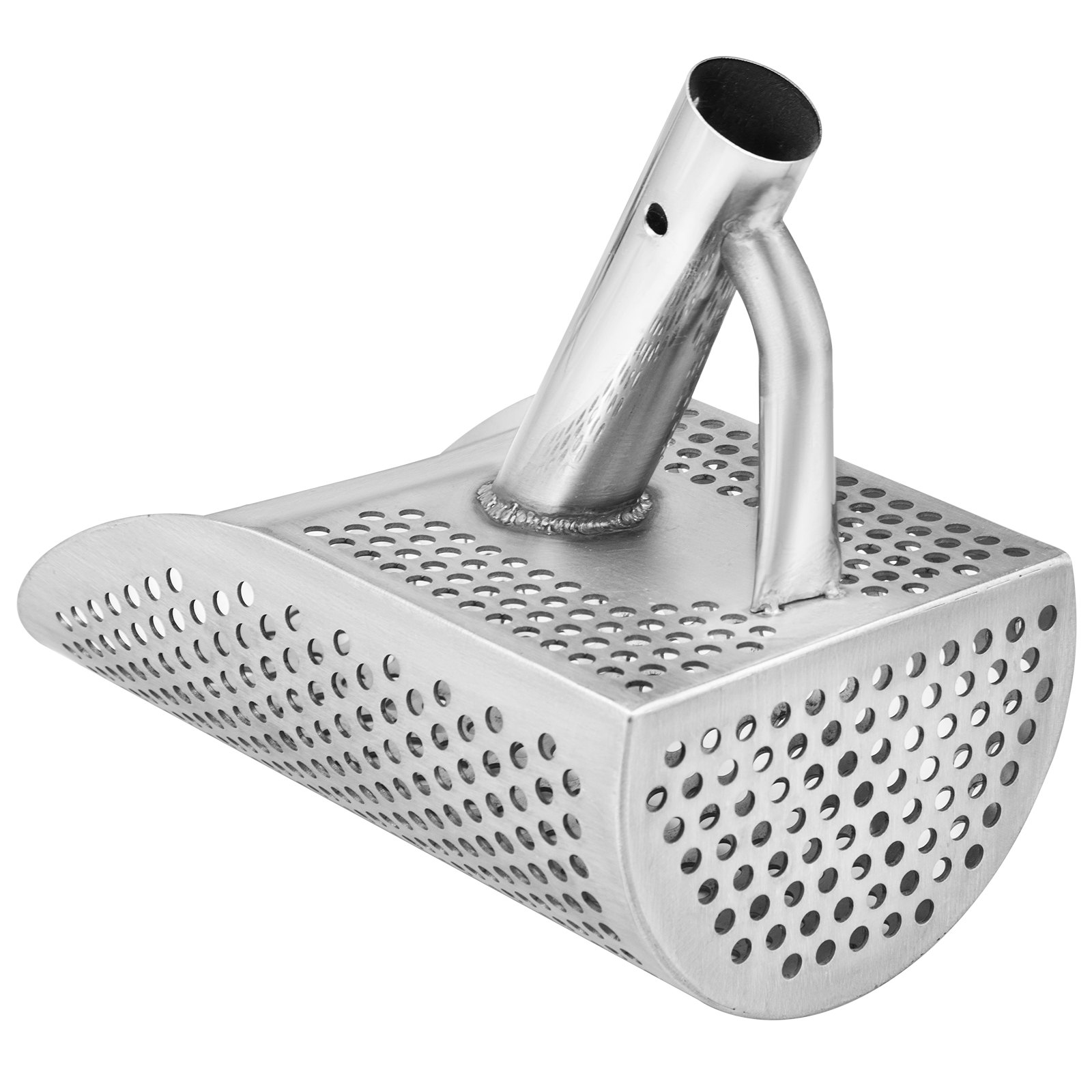 Pala de arena para detector de metales VEVOR de acero inoxidable con diseño perforado.