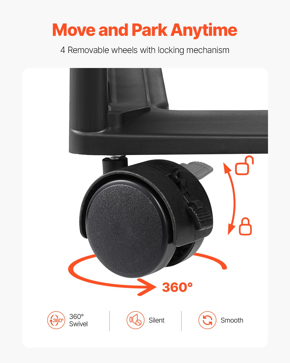 VEVOR - Carrito de almacenamiento con ruedas para álbumes de recortes, 6 niveles de gran capacidad con organizador superior, marco negro con 4 ruedas extraíbles, solo material PP, ideal para almacenar manualidades de oficina y suministros de arte.