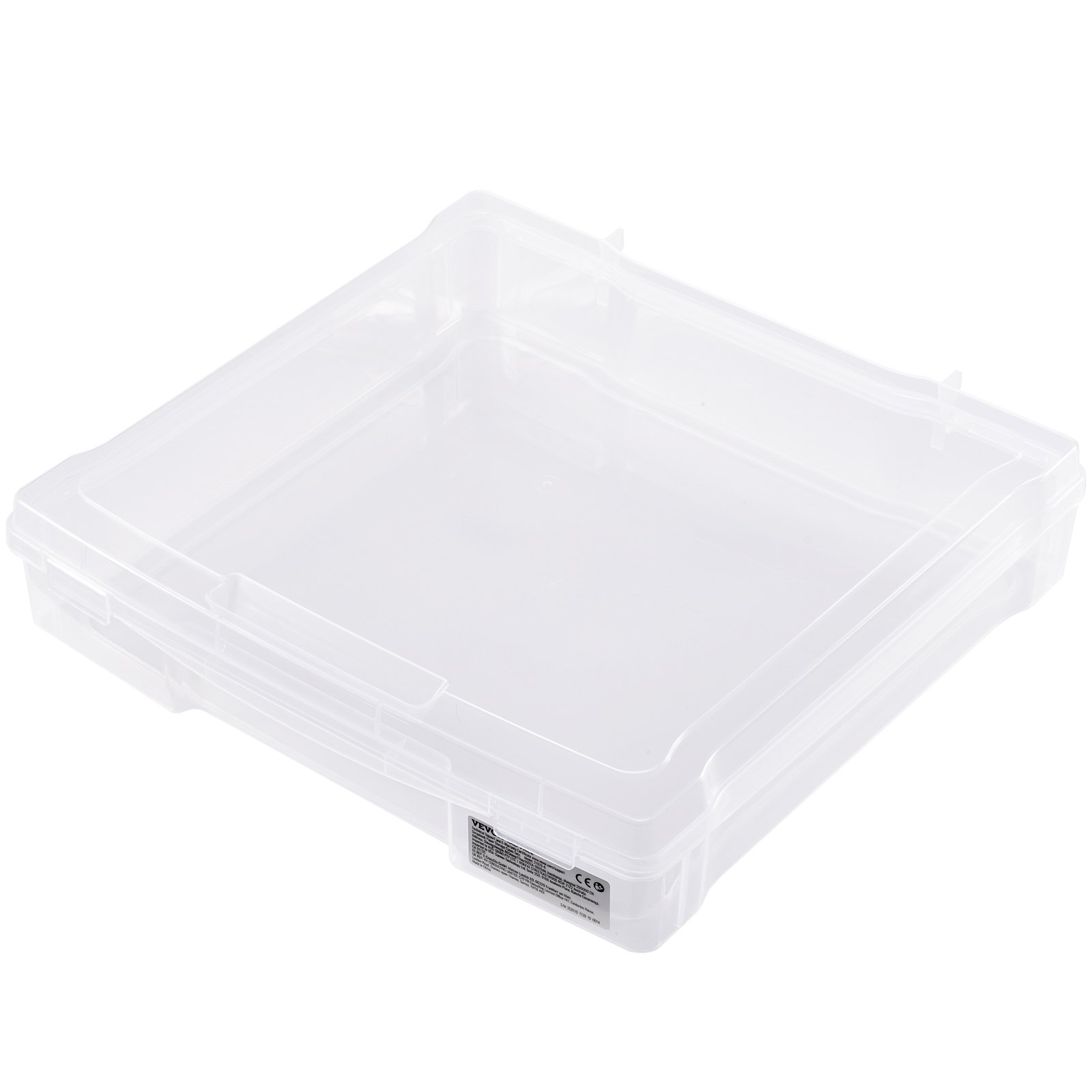 Cajas de plástico apilables para guardar papel de álbum de recortes, 6 unidades, estuche transparente para juegos de mesa