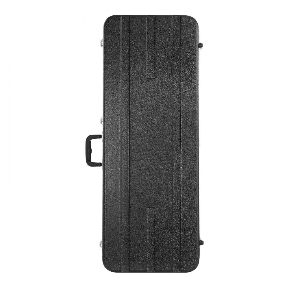 VEVOR Estuche rígido para guitarra eléctrica, rectangular de 105 cm, con cerradura, pestillo y asa con llave, acolchado ABS, forro suave, resistente al agua, para guitarra eléctrica de 99 cm, color negro