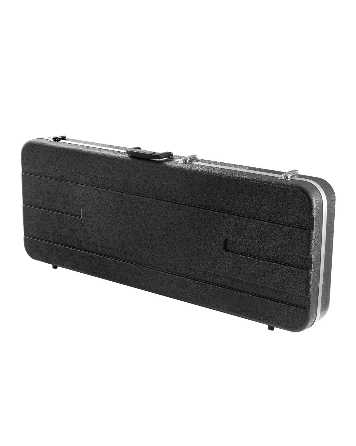VEVOR Estuche rígido para guitarra eléctrica, rectangular de 105 cm, con cerradura, pestillo y asa con llave, acolchado ABS, forro suave, resistente al agua, para guitarra eléctrica de 99 cm, color negro