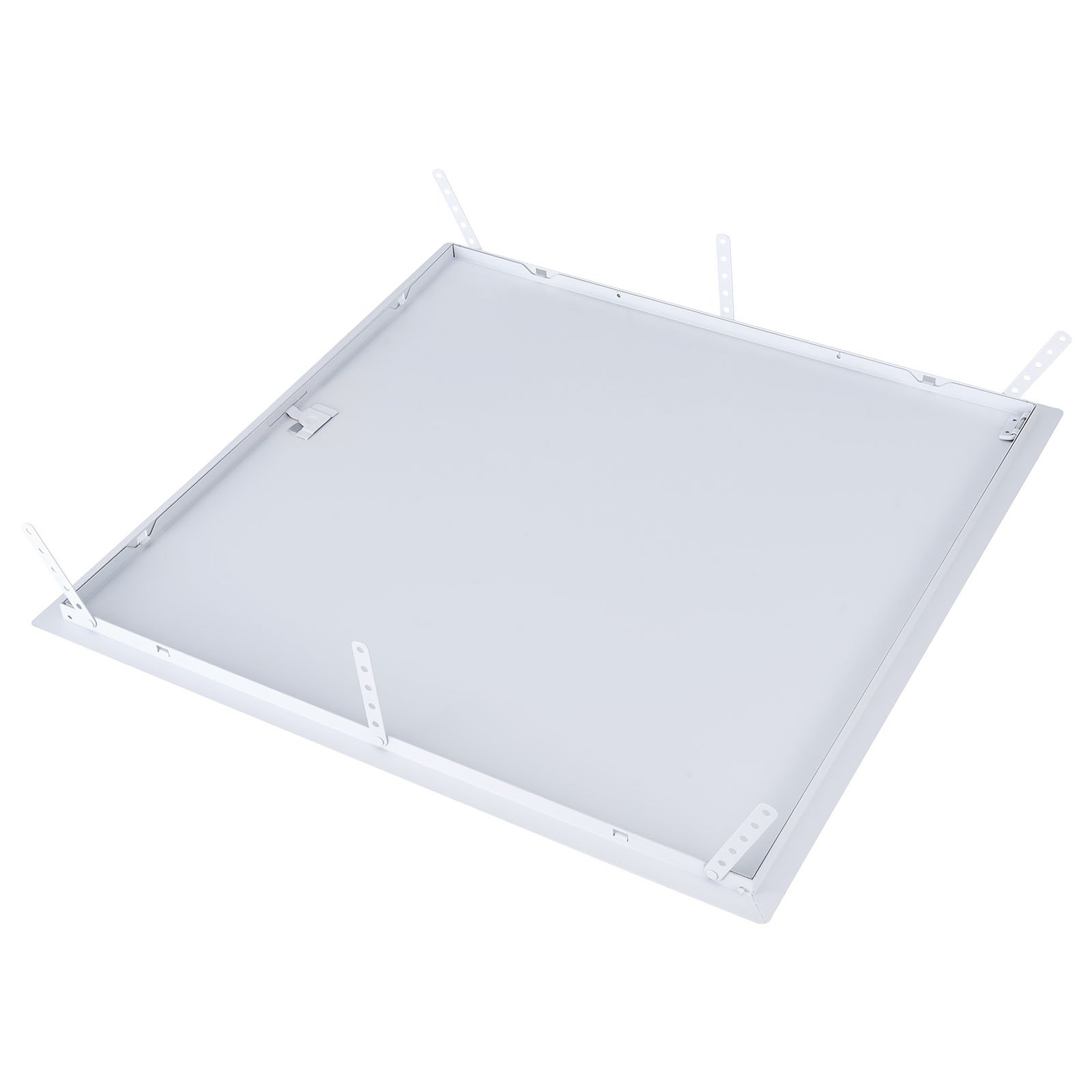 VEVOR Panel de acceso para paneles de yeso y techo, paneles de acceso de plomería de 24 x 24 pulgadas, puerta de acceso reforzada, cubierta de orificio de pared de acero resistente, panel con bisagras extraíble de fácil instalación para cableado y cables, plateado