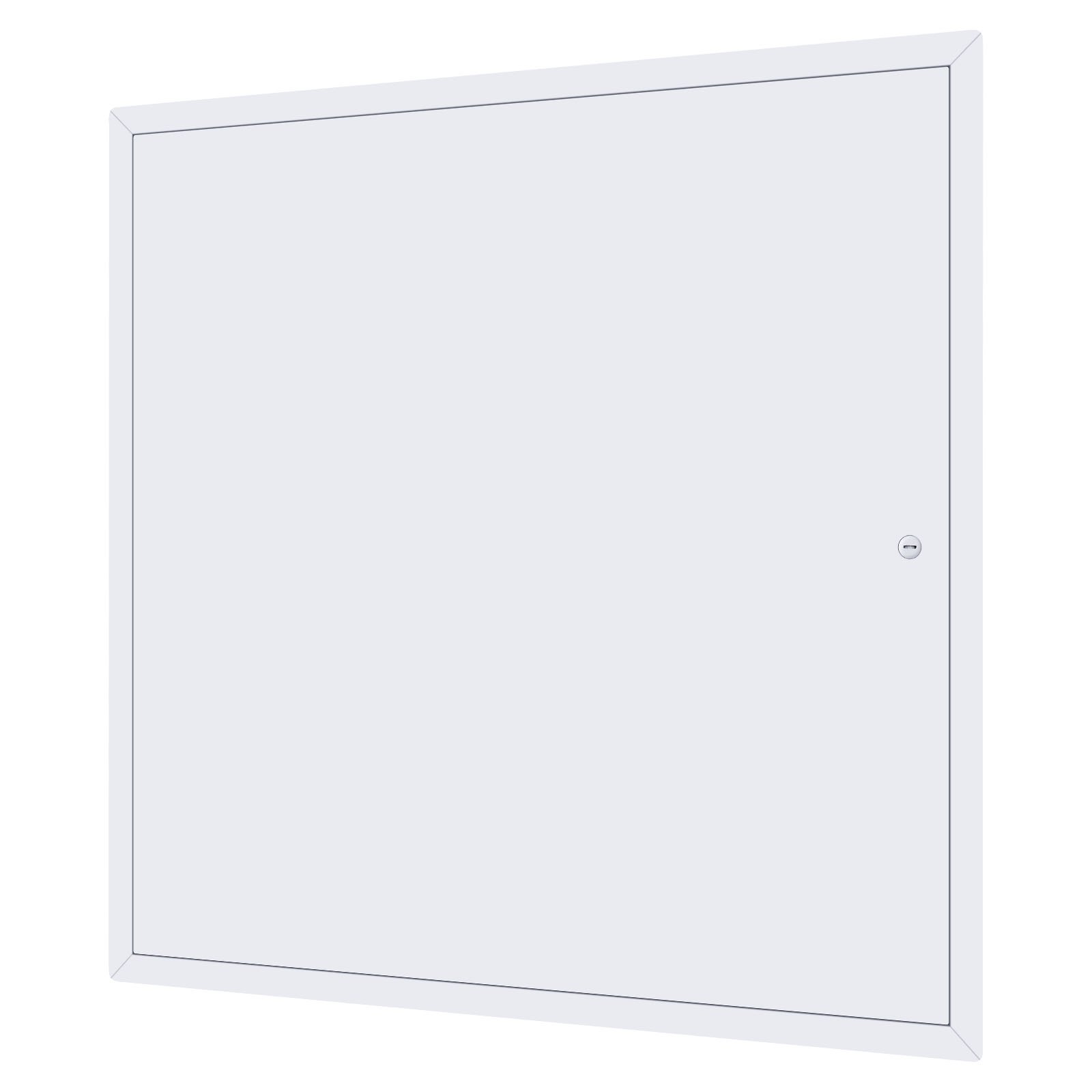 VEVOR Panel de acceso para paneles de yeso y techo, paneles de acceso de plomería de 24 x 24 pulgadas, puerta de acceso reforzada, cubierta de orificio de pared de acero resistente, panel con bisagras extraíble de fácil instalación para cableado y cables, plateado