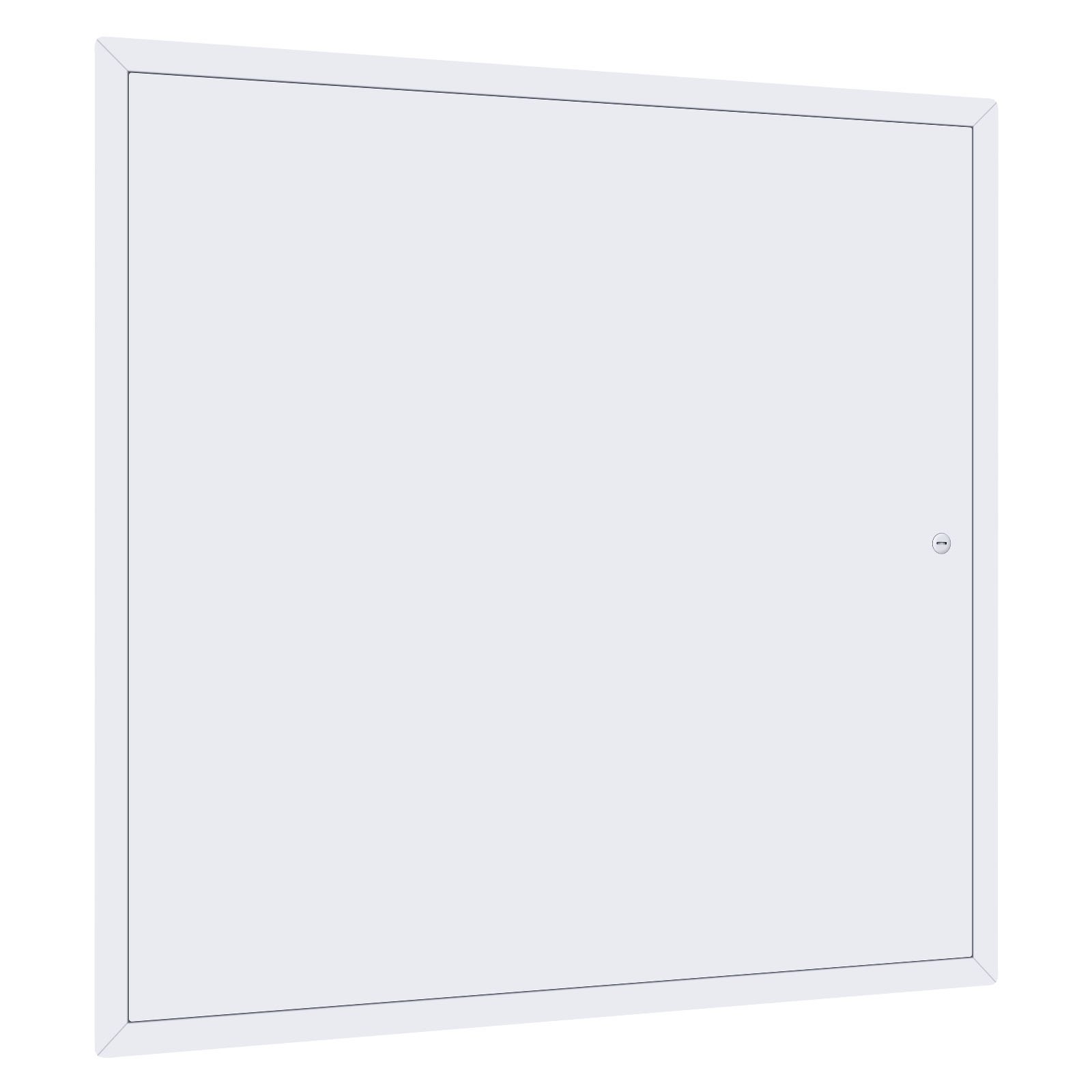 VEVOR Panel de acceso para paneles de yeso y techo, paneles de acceso de plomería de 24 x 24 pulgadas, puerta de acceso reforzada, cubierta de orificio de pared de acero resistente, panel con bisagras extraíble de fácil instalación para cableado y cables, plateado