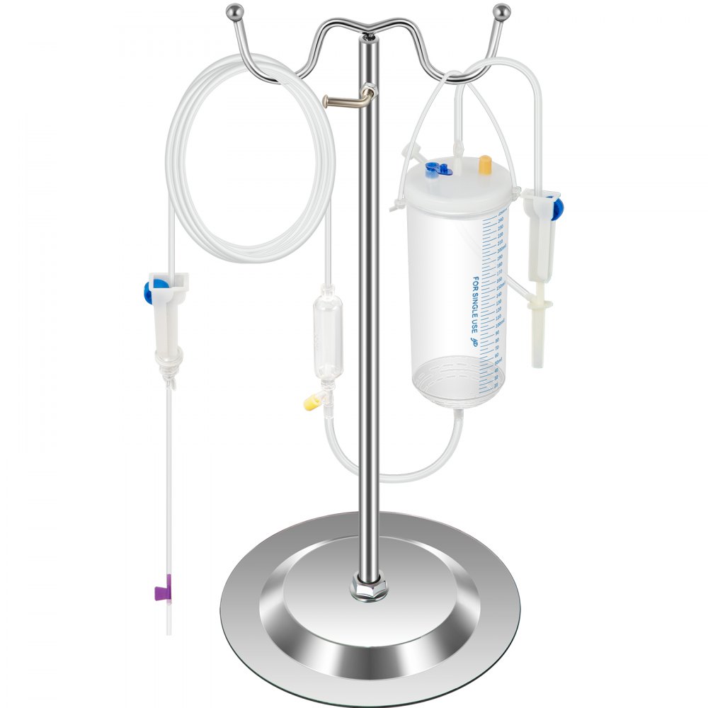 Kit de práctica de flebotomía VEVOR con soporte intravenoso y suministros médicos.