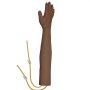 Kit de práctica de flebotomía VEVOR modelo de brazo con tubos amarillos para entrenamiento.