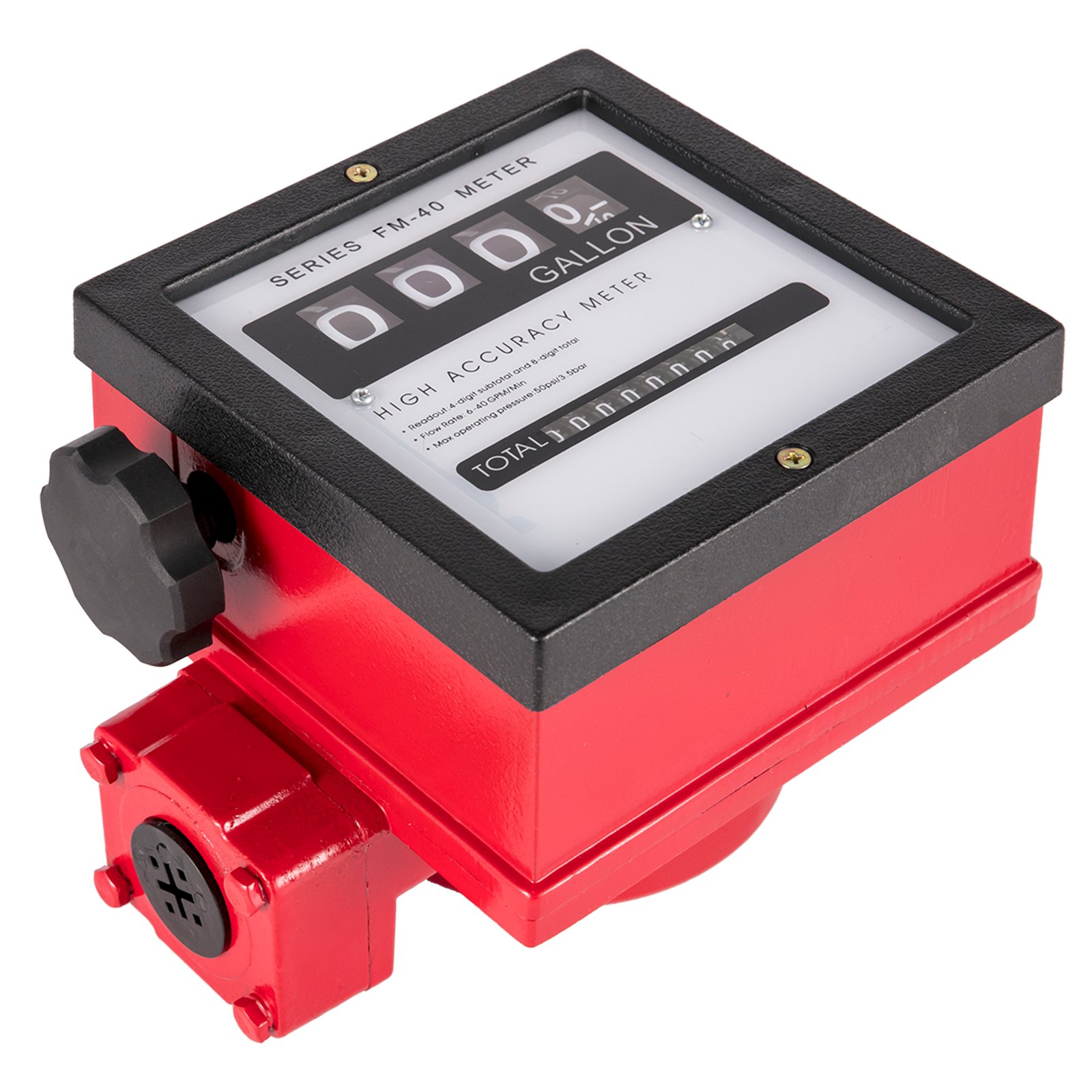 Medidor de combustible mecánico VEVOR Medidor de flujo de combustible de 40 GPM Pantalla de 4 lotes digital Medidor de transferencia de combustible Medidor de flujo de combustible diesel de 1 pulgada Todas las bombas de transferencia de combustible Medidor de flujo de gasolina