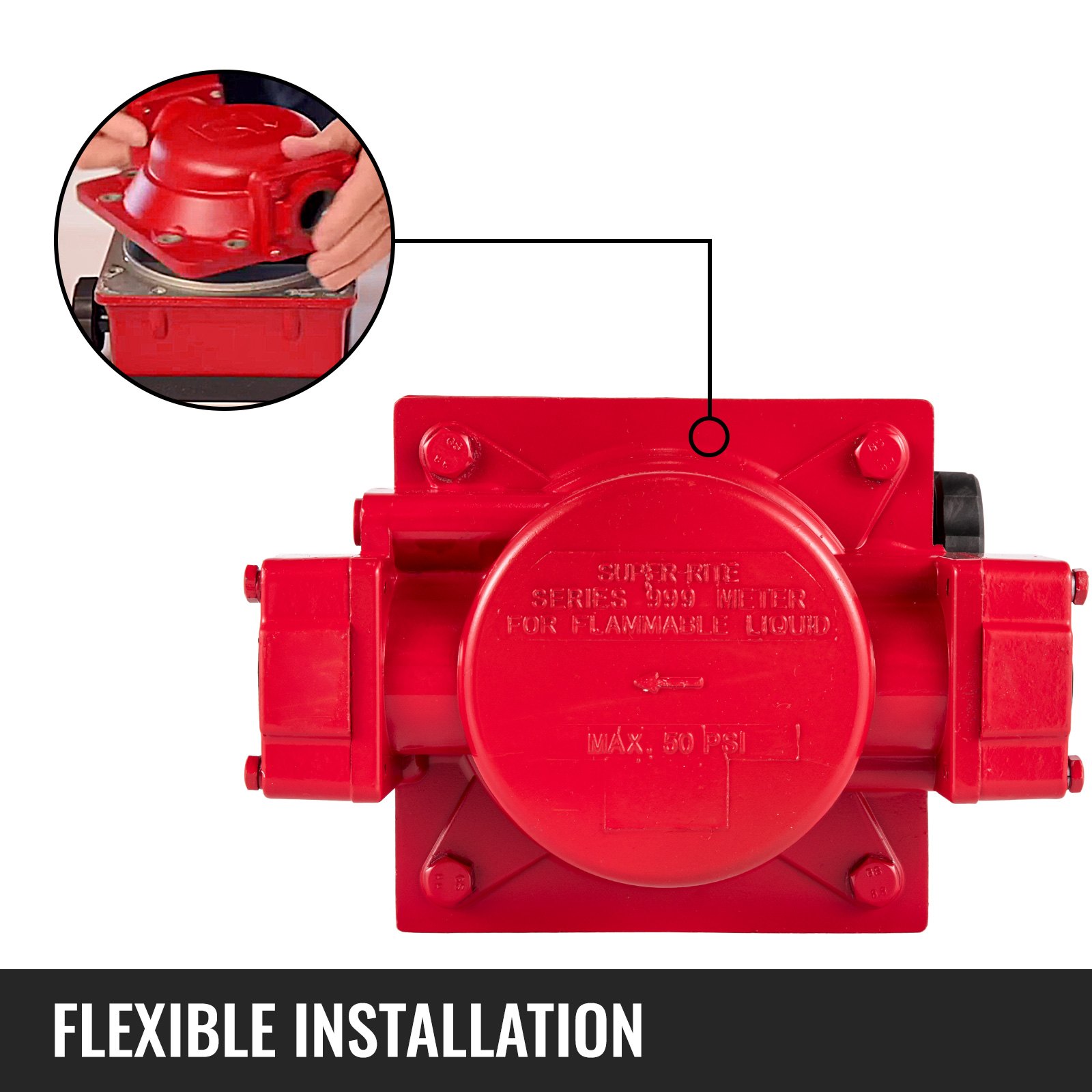 Medidor de combustible mecánico VEVOR Medidor de flujo de combustible de 40 GPM Pantalla de 4 lotes digital Medidor de transferencia de combustible Medidor de flujo de combustible diesel de 1 pulgada Todas las bombas de transferencia de combustible Medidor de flujo de gasolina