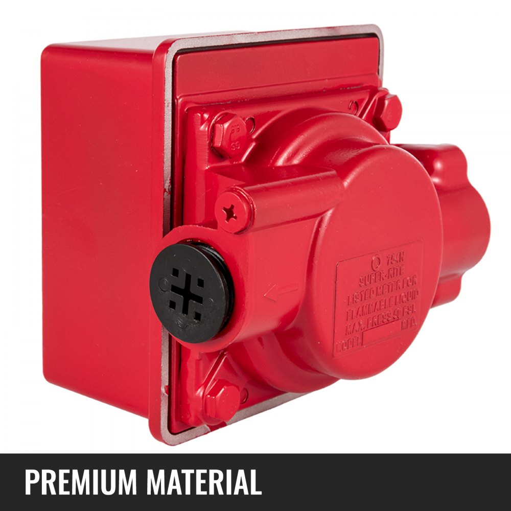 Medidor mecánico de combustible VEVOR Medidor de flujo de combustible de 20 GPM Pantalla de 3 lotes digitales Medidor de transferencia de combustible Medidor de flujo de combustible diesel de 1 pulgada Todas las bombas de transferencia de combustible Medidor de flujo de gasolina