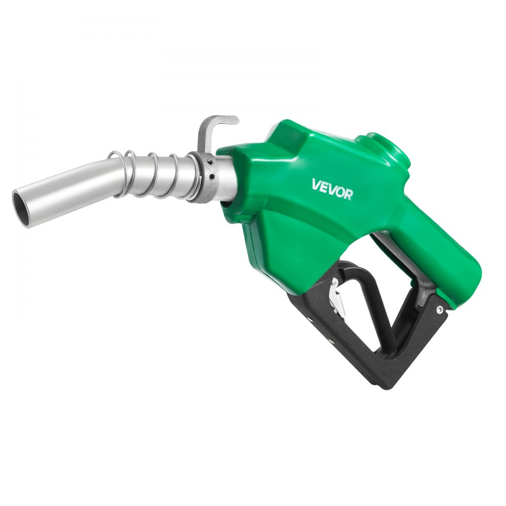 VEVOR Boquilla de combustible automática NPT de 1 pulgada, caudal máximo de 21,6 GPM, apagado automático, con bloqueo de gatillo de 3 velocidades y boquilla de 1-3/16 in (diámetro exterior = 30,1 mm)