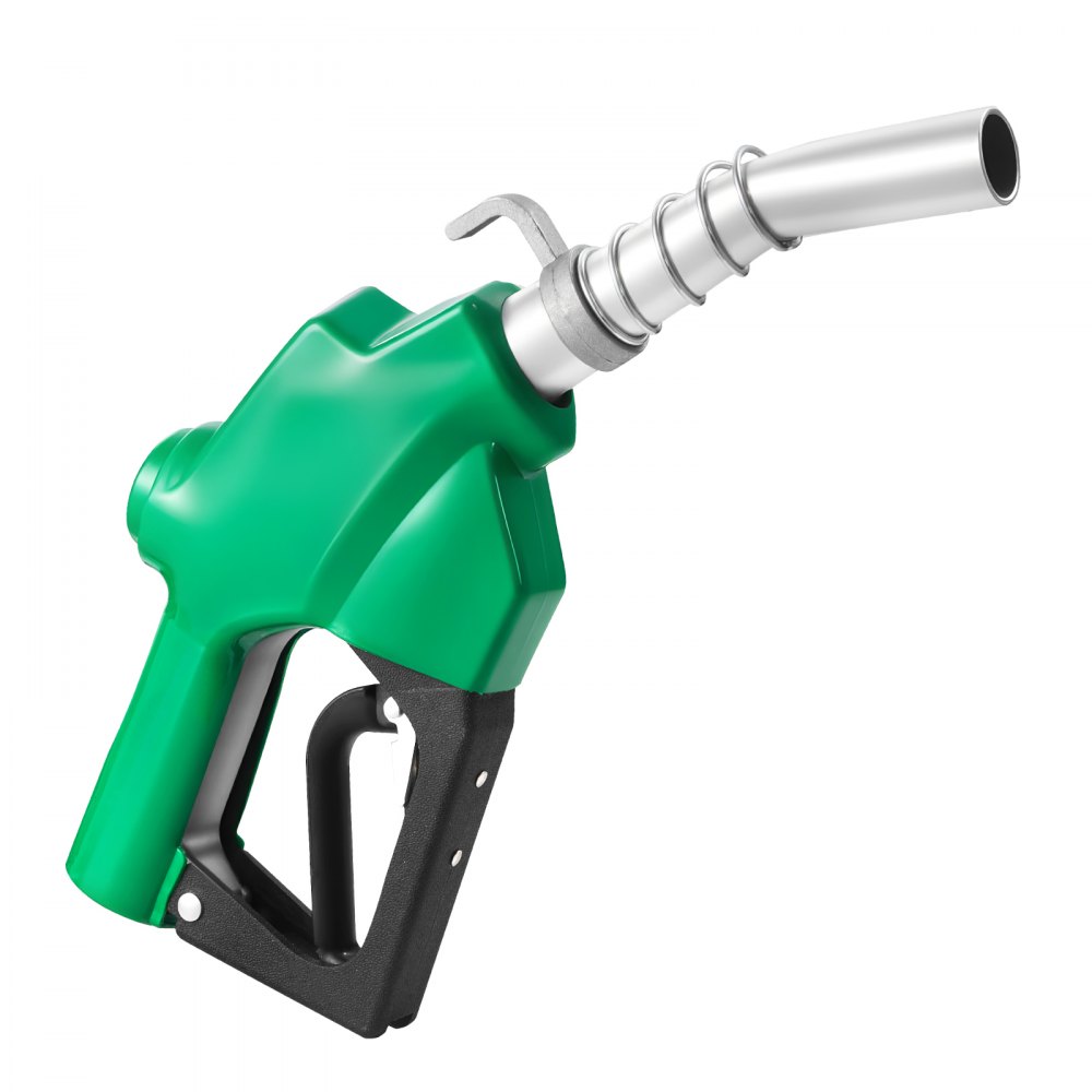 VEVOR Boquilla de combustible automática NPT de 1 pulgada, caudal máximo de 21,6 GPM, apagado automático, con bloqueo de gatillo de 3 velocidades y boquilla de 1-3/16 in (diámetro exterior = 30,1 mm)