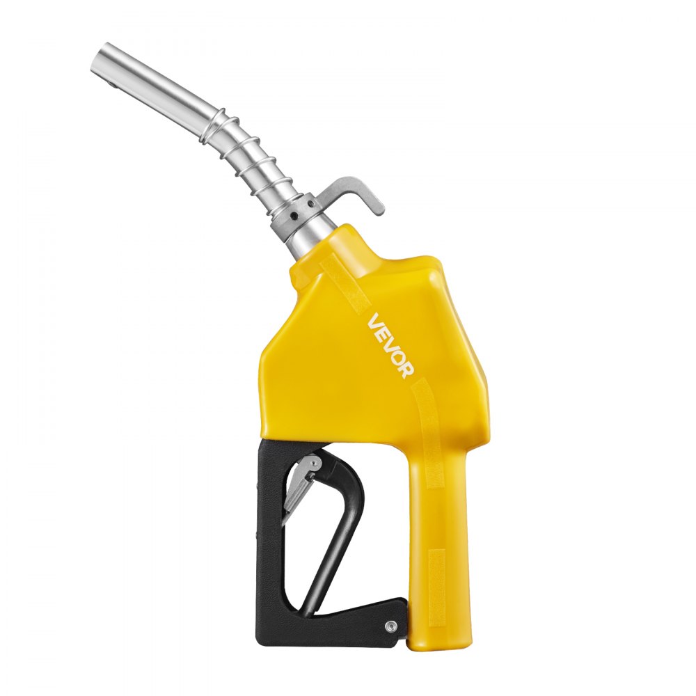 VEVOR Boquilla de combustible automática NPT de 3/4 de pulgada, caudal máximo de 11,8 GPM, apagado automático, bloqueo de gatillo de 3 velocidades y boquilla de 0,78 pulgadas (diámetro exterior 20 mm)