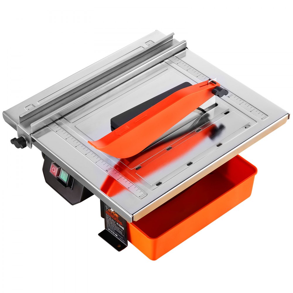 VEVOR Sierra para azulejos húmedos, hoja de acero de 65 Mn de 7 pulgadas, motor de inducción de 3500 RPM, sierra húmeda para cortador de azulejos con depósito de agua, ángulo de inglete de 0 a 45 grados para cortar azulejos y piedras, para entusiastas del bricolaje