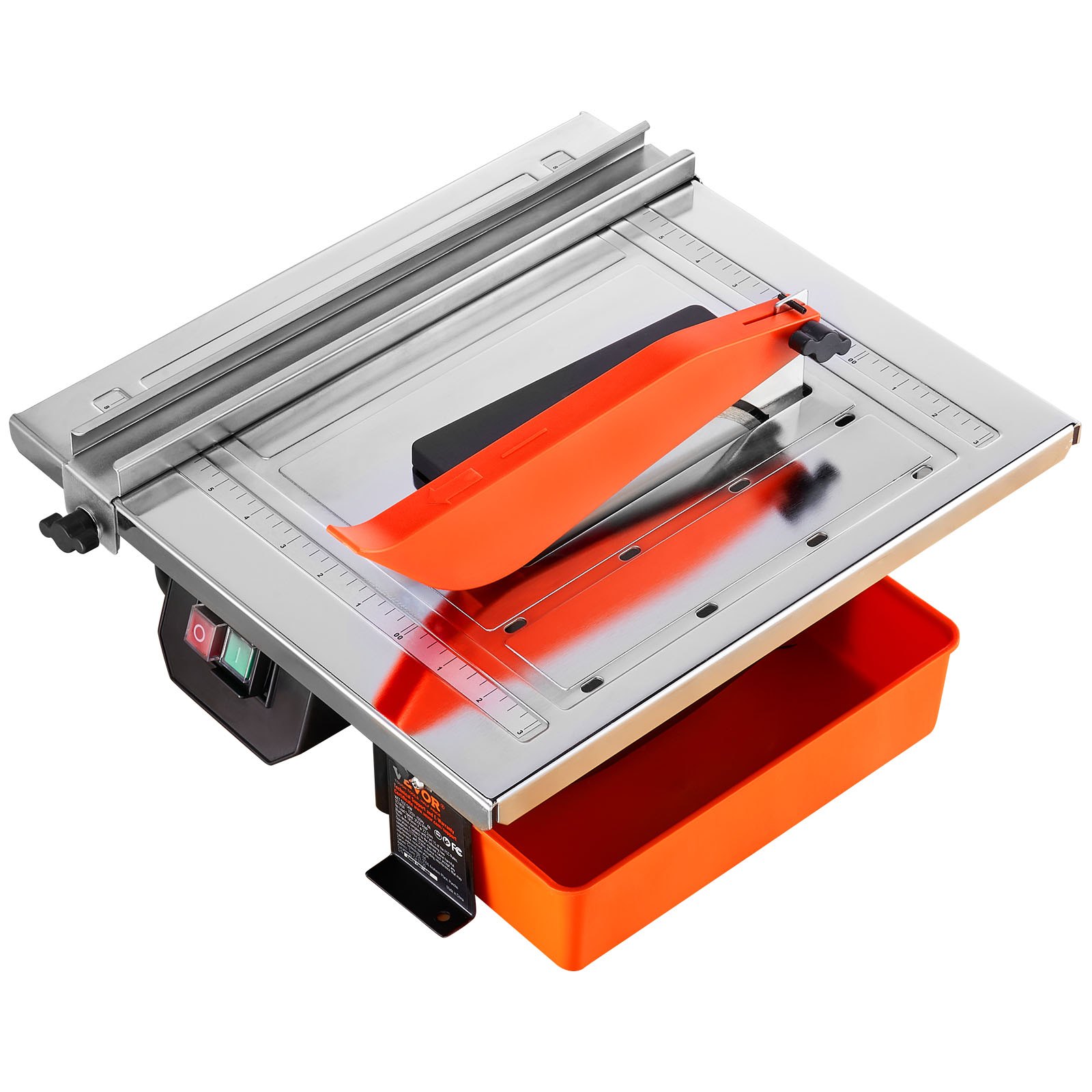 VEVOR Sierra para azulejos húmedos, hoja de acero de 65 Mn de 7 pulgadas, motor de inducción de 3500 RPM, sierra húmeda para cortador de azulejos con depósito de agua, ángulo de inglete de 0 a 45 grados para cortar azulejos y piedras, para entusiastas del bricolaje