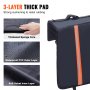 Almohadilla para portón trasero VEVOR de 3 capas con núcleo de esponja engrosado, capa exterior de PVC impermeable y capa interior de terciopelo suave.