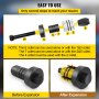 Kit extensor de tubos VEVOR, extensor de tubos de escape de 1-5/8" a 4-1/4", expansor para tubos de escape, herramienta con estuche, 7 unidades