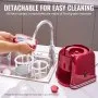 Máquina de granizados VEVOR para el hogar, con tanque de 940 ml, ideal para margaritas, batidos y bebidas congeladas con materiales de calidad alimentaria, ideal para fiestas infantiles, color rojo