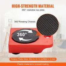 VEVOR Furniture Dolly, paquete de 4 deslizadores de plástico para mover muebles con 4 ruedas de PP y tapa antideslizante de rotación de 360°, juego de herramientas para mover muebles pesados, refrigerador, sofá, capacidad de 250 libras