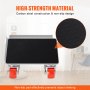 Plataforma rodante para muebles VEVOR, con ruedas giratorias de polipropileno de 360° y panel de acero al carbono, capacidad de 113 kg, ideal para mover muebles pesados, refrigeradores y sofás.