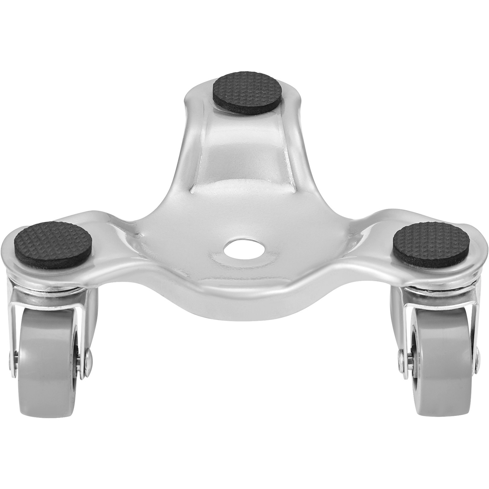 VEVOR Furniture Dolly, paquete de 4 tri-dolly de acero de 6 pulgadas con ruedas giratorias de PP de 360° y tapa antideslizante, juego de herramientas de elevación de muebles de 3 ruedas para mover muebles pesados, refrigerador, sofá, capacidad de 250 libras