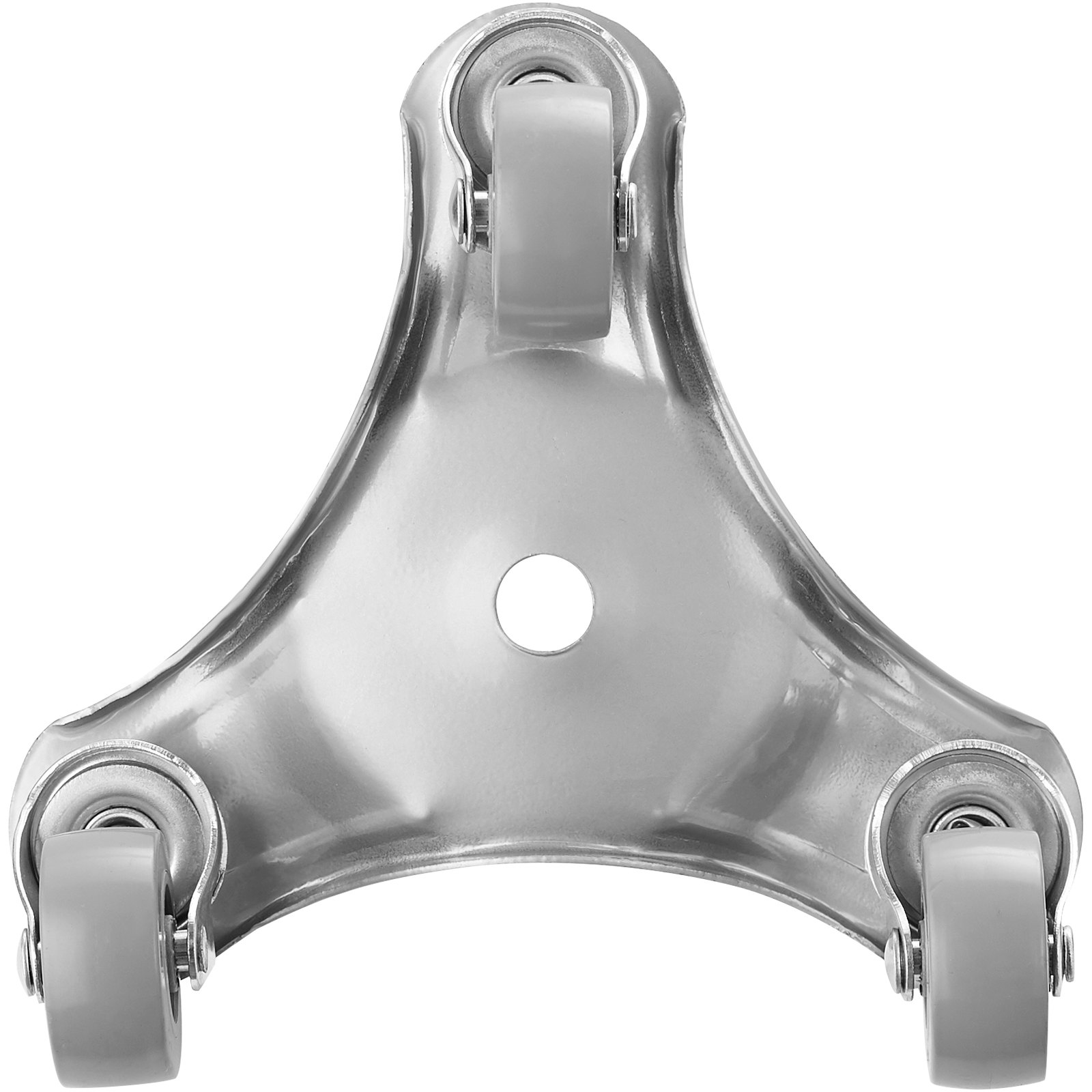 VEVOR Furniture Dolly, paquete de 4 tri-dolly de acero de 6 pulgadas con ruedas giratorias de PP de 360° y tapa antideslizante, juego de herramientas de elevación de muebles de 3 ruedas para mover muebles pesados, refrigerador, sofá, capacidad de 250 libras