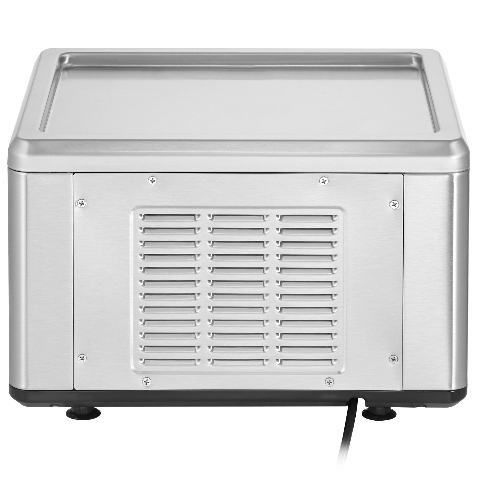 Máquina para hacer rollos de helado frito VEVOR, bandeja de 32 x 21 cm, máquina para hacer helados enrollados de acero inoxidable con compresor y 2 raspadores, para hacer helado, yogur helado y rollos de helado.