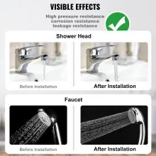 VEVOR Bomba de refuerzo de presión de agua de 120 W, 110 V CA, 396 GPH 21,75 PSI Bomba de refuerzo de presión automática para el hogar, flujo máximo 25 L/min Bomba de refuerzo de ducha con interruptor de flujo de agua, para ducha de toda la casa