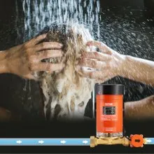 VEVOR Bomba de refuerzo de presión de agua de 120 W, 110 V CA, 396 GPH 21,75 PSI Bomba de refuerzo de presión automática para el hogar, flujo máximo 25 L/min Bomba de refuerzo de ducha con interruptor de flujo de agua, para ducha de toda la casa