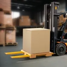 Extensiones de horquilla para palés VEVOR, 183 cm de largo y 14 cm de ancho, de acero al carbono de alta resistencia para montacargas, 1 par, accesorios industriales para montacargas, color amarillo