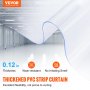 VEVOR Cortina de tiras, 100' de largo, 12" de ancho, 0.12" de espesor, tiras de puerta de plástico liso transparente, rollo a granel para puerta de cortina de PVC para almacenes, fábricas, supermercados, centros comerciales, pasillos, garajes