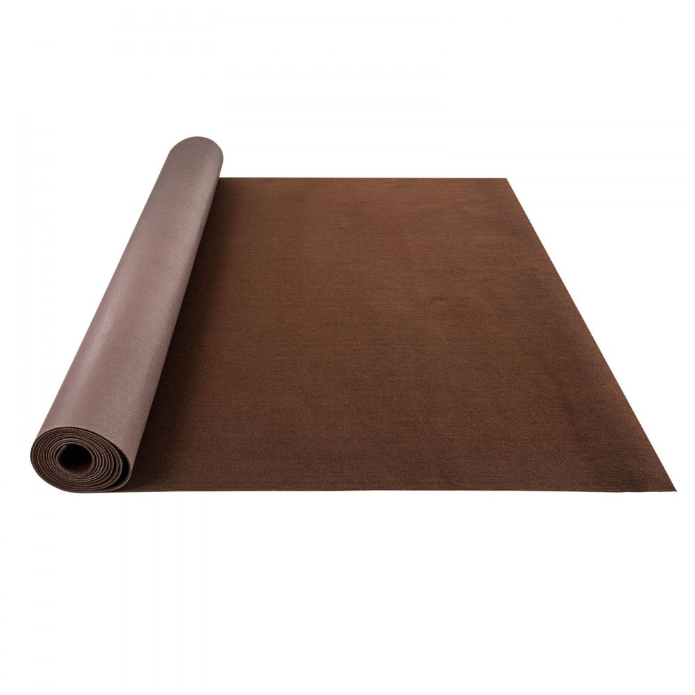 VEVOR Alfombra marina, alfombra para barcos de 6 x 18 pies, alfombra para barcos de color marrón oscuro, alfombra marina para interiores y exteriores con respaldo de TPR impermeable, rollo de alfombra