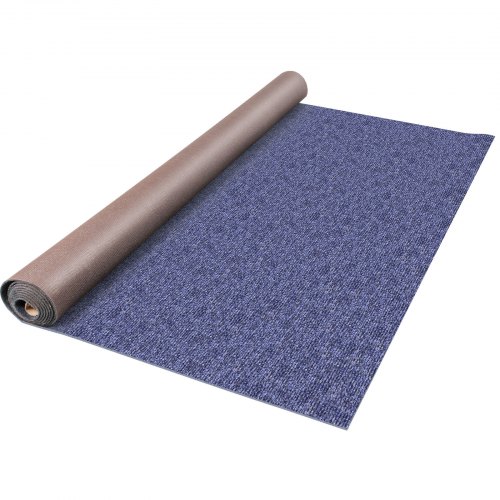 VEVOR Alfombra Interior y Exterior Alfombra TPR 1,8x4 m para Patio Terraza Azul