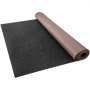 Alfombra marina VEVOR, 1,8 x 7 m, color negro carbón, para interior y exterior, con respaldo de TPR impermeable, ideal para el hogar, patio, porche y decoración.