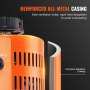 Transformador de voltaje variable automático VEVOR de 2000 VA, 15,3 A, entrada de 110 V, salida de 0-130 V, fuente de alimentación con regulador de voltaje de CA, con 4 fusibles adicionales e interruptor de control térmico para el hogar, la industria y la oficina.