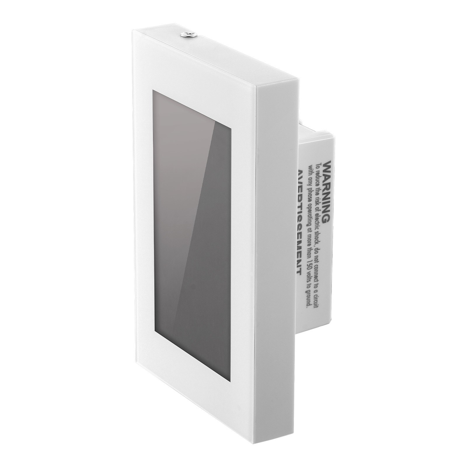 Termostato programable VEVOR de 7 días para calefacción por suelo radiante, con cable y bomba de calor, con GFCI y sensor sensible, pantalla táctil LCD, de bajo consumo, gris-blanco (sin wifi)