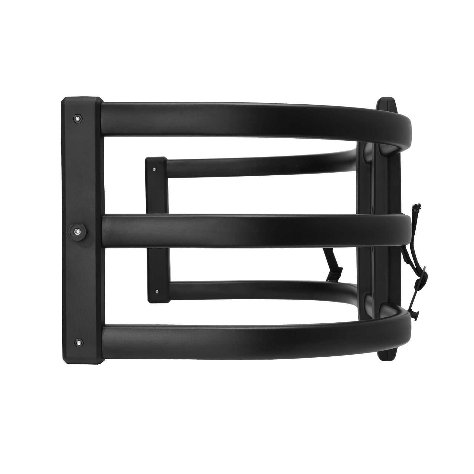 Extensor de caja de camión VEVOR negro con tres barras horizontales y soportes de montaje resistentes.