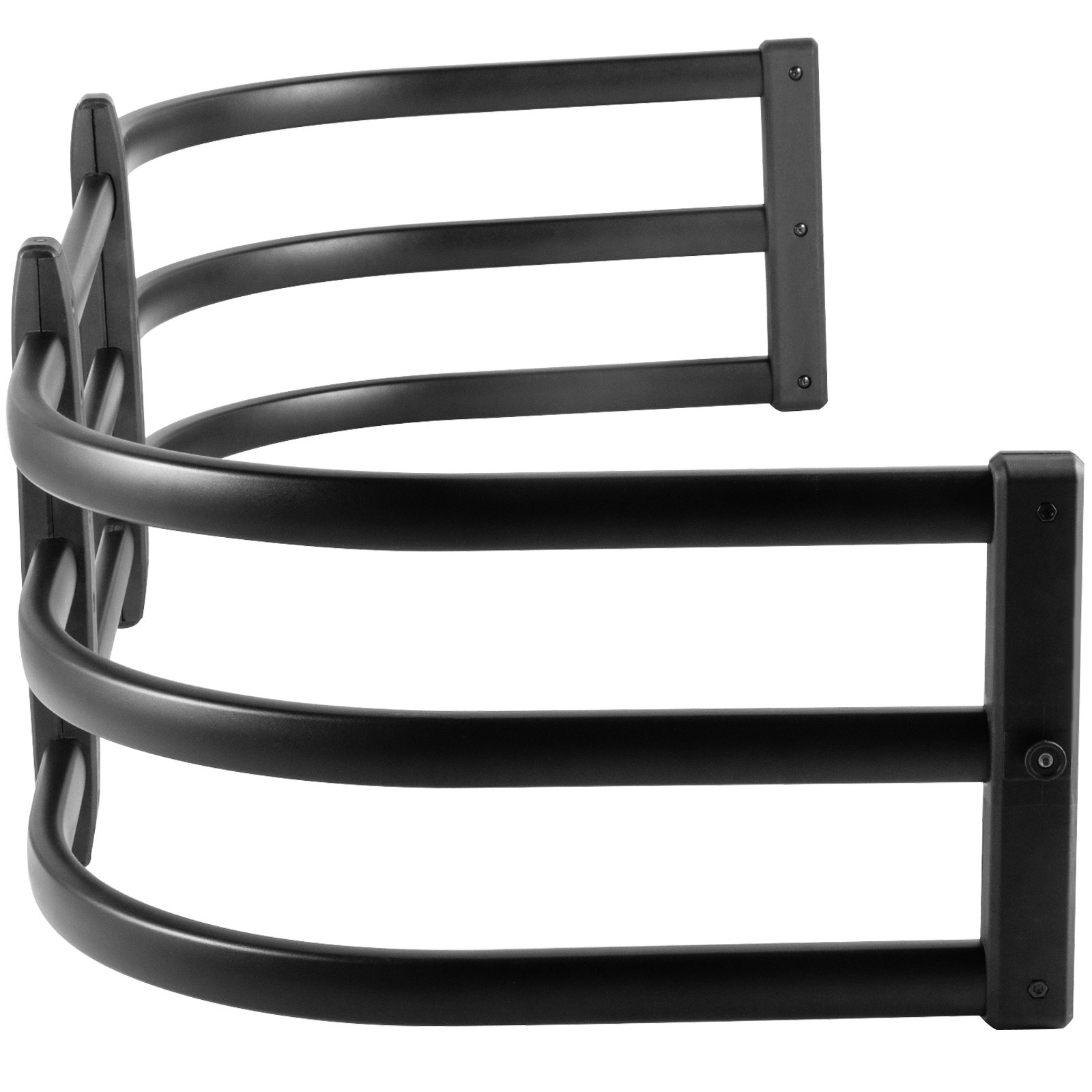 Extensor de caja de camión VEVOR negro con tres barras curvas y dos soportes verticales.