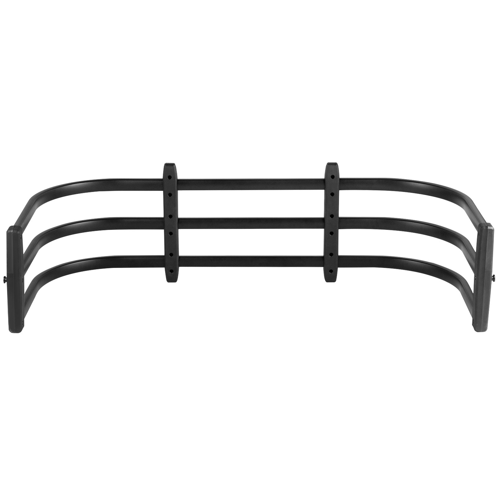 Extensor de caja de camioneta VEVOR negro con barras horizontales ajustables y bordes curvos.