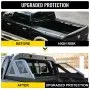 VEVOR Truck Roll Bar Chase Rack ajustable con 6 luces de posición laterales auxiliares ámbar, ajuste universal para camionetas