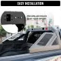 VEVOR Truck Roll Bar Chase Rack ajustable con 6 luces de posición laterales auxiliares ámbar, ajuste universal para camionetas