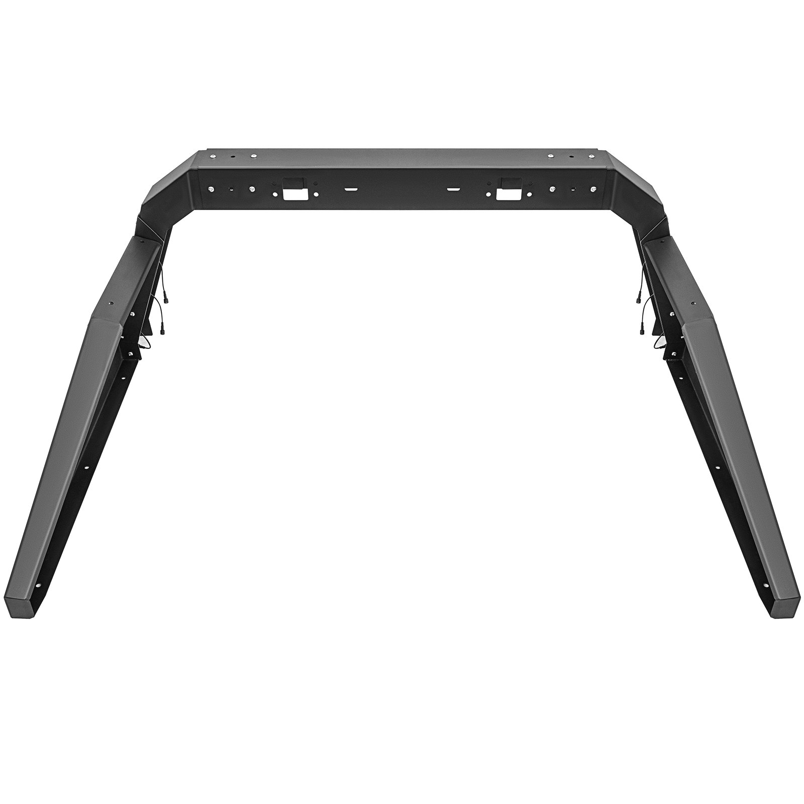 VEVOR Truck Roll Bar Chase Rack ajustable con 6 luces de posición laterales auxiliares ámbar, ajuste universal para camionetas