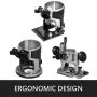 Fresadora compacta VEVOR con diseño ergonómico para trabajar la madera de manera eficiente.