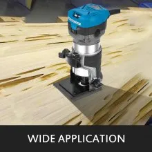 Enrutador compacto VEVOR 1.25HP con base fija, base de inmersión y base inclinable, kit de enrutador de madera de velocidad variable Torque máximo 30,000RPM para carpintería y fabricación de muebles