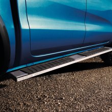 Estribos VEVOR, barras de 6" compatibles con Chevy Silverado/GMC Sierra 1500 Crew Cab 2007-2018/2500HD 3500HD 1500 LD 2019, estribos laterales de acero inoxidable 201, capacidad de 500 libras, 2 piezas